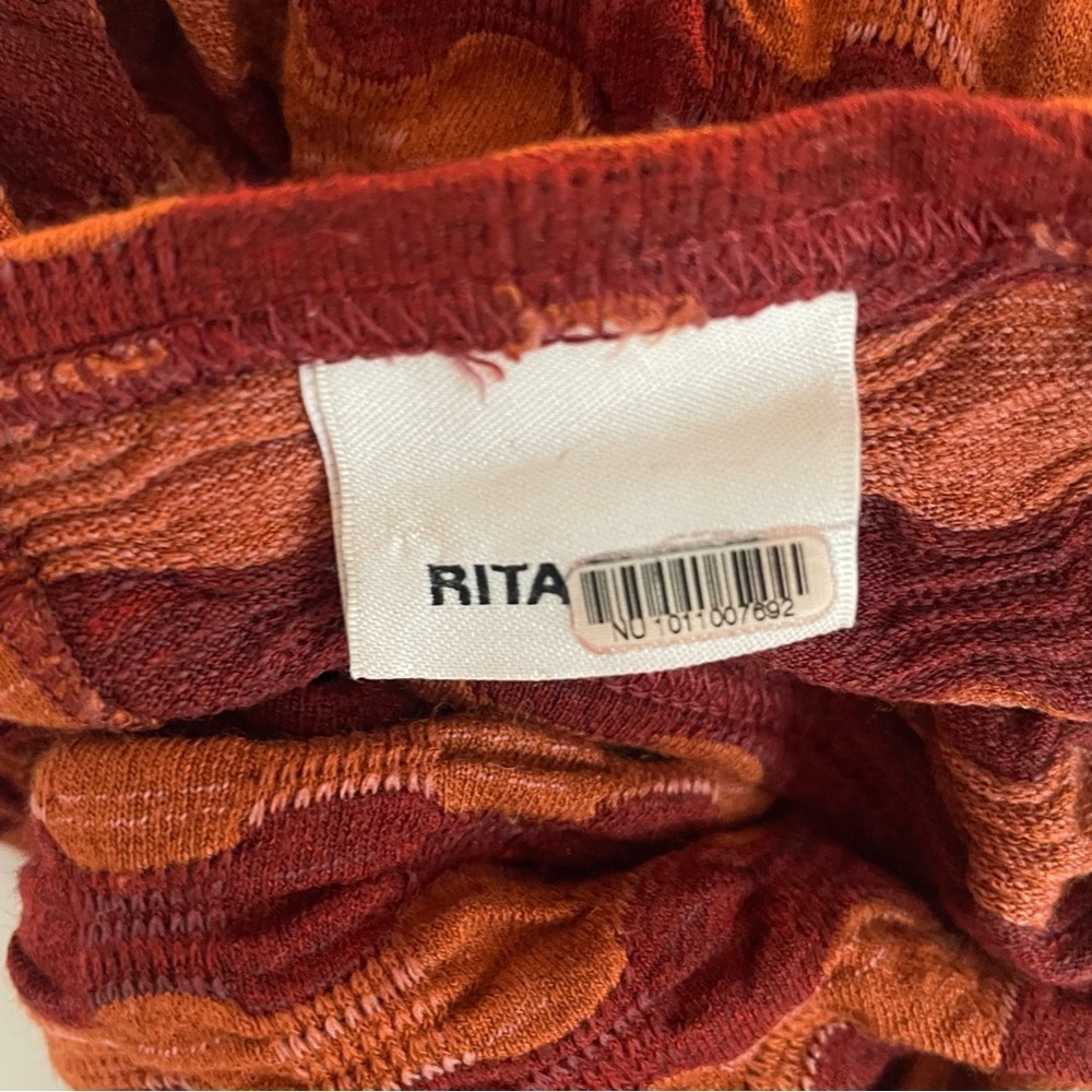 Rita Row Lirio striped rust color jumpsuit 20205 - Picture 13 of 15